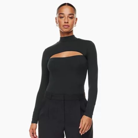 Aritzia Babaton⎜VARO CONTOUR BODYSUIT⎜BLACK - Picture 2 of 14